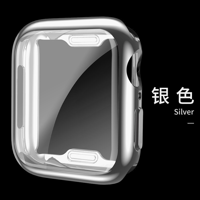 Apple Watch Series 5 Kuori Kuoret Pehmeä Neste Silikoni Kotelo Ohut Musta