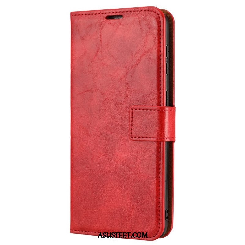 Case Nahkakotelo Samsung Galaxy S22 Ultra 5G Irrotettava Vintage-tyyli