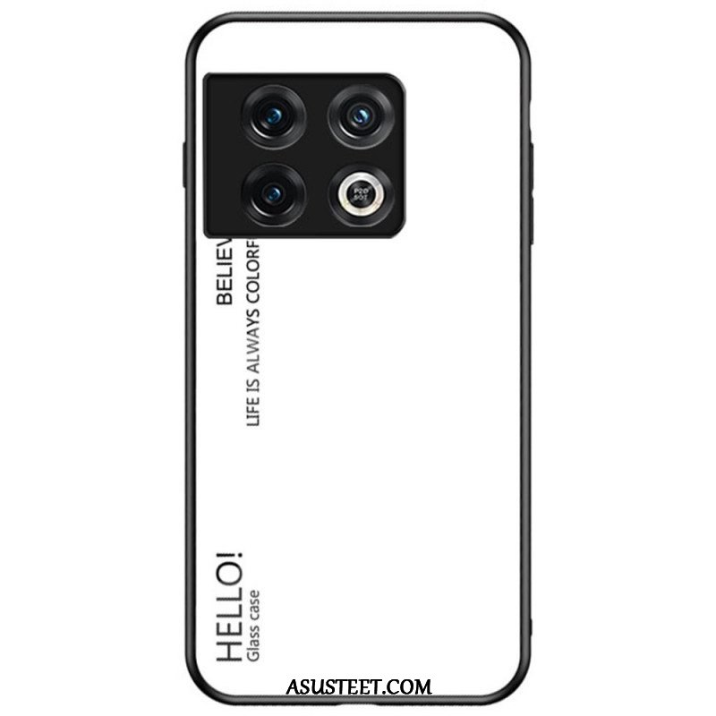 Case OnePlus 10 Pro 5G Karkaistu Lasi Hello