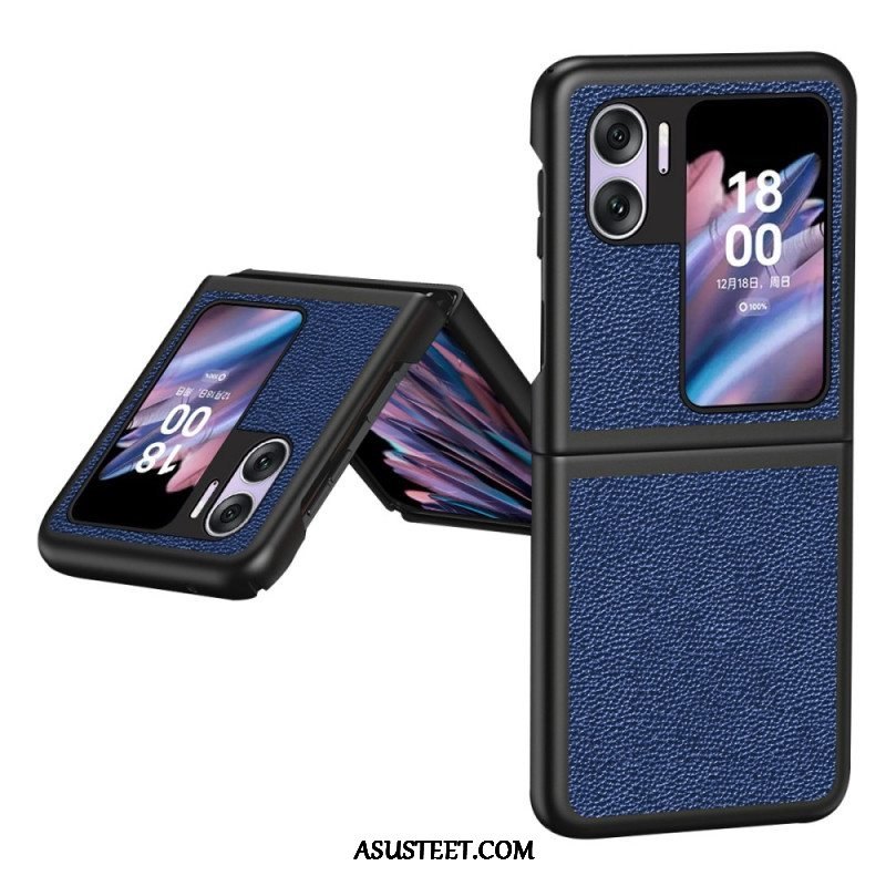 Case Oppo Find N2 Flip Kotelot Flip Litsi Tekonahkaa