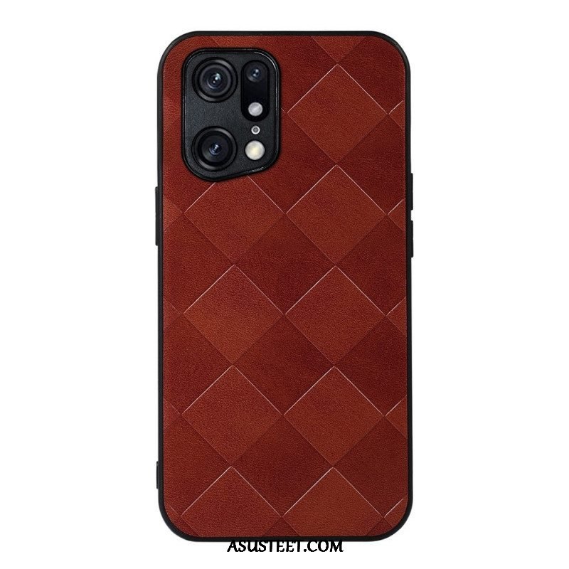 Case Oppo Find X5 Pro Kudottu Rakenne