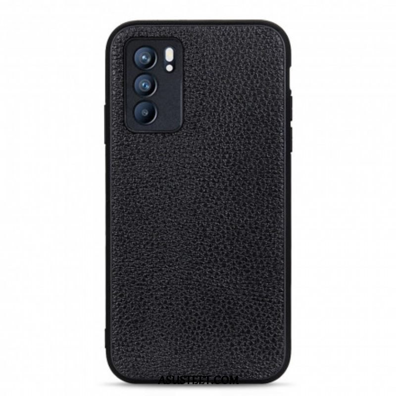 Case Oppo Reno 6 5G Aitoa Litsi-nahkaa