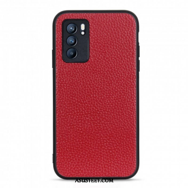 Case Oppo Reno 6 5G Aitoa Litsi-nahkaa