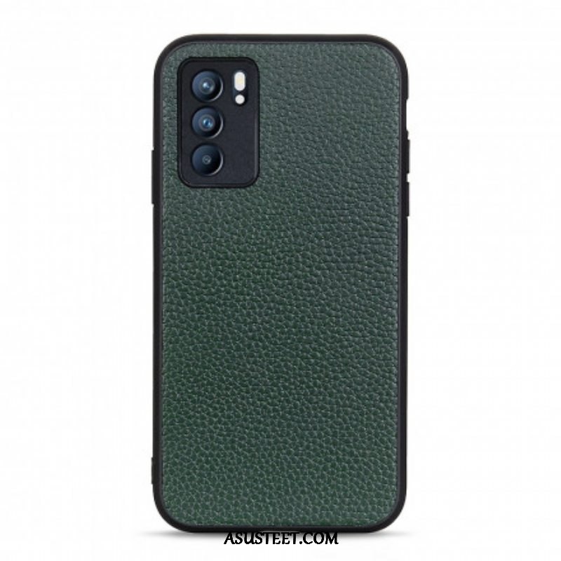 Case Oppo Reno 6 5G Aitoa Litsi-nahkaa