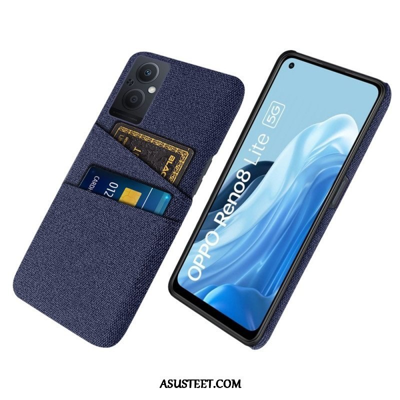 Case Oppo Reno 8 Lite Korttipidikkeen Kangas