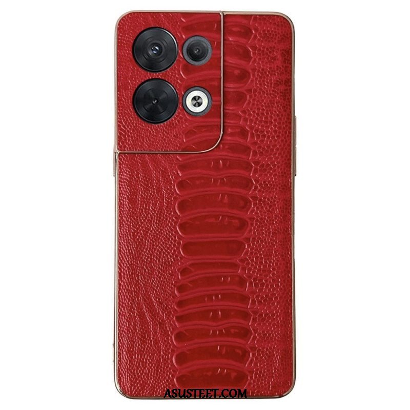 Case Oppo Reno 8 Pro Aitoa Krokotiilityylistä Nahkaa