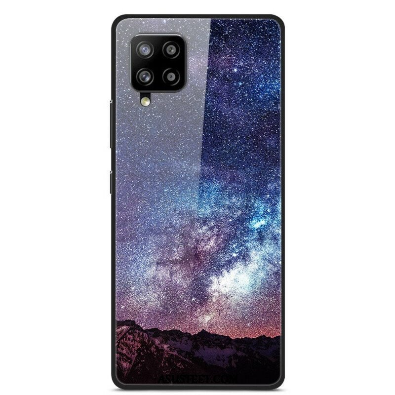 Case Samsung Galaxy A42 5G Lasi- Ja Silikoniplaneetat Tulessa