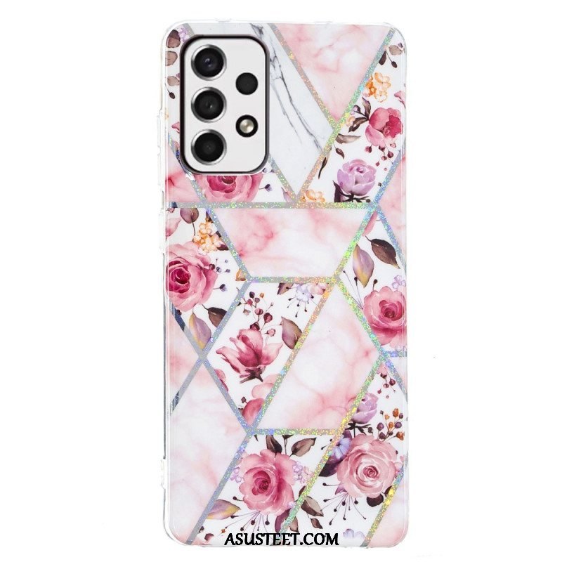 Case Samsung Galaxy A53 5G Marmoroidut Kukat