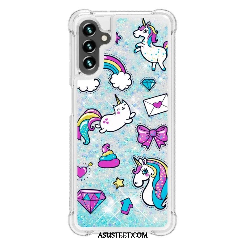 Case Samsung Galaxy A54 5G Kimaltelevat Yksisarviset