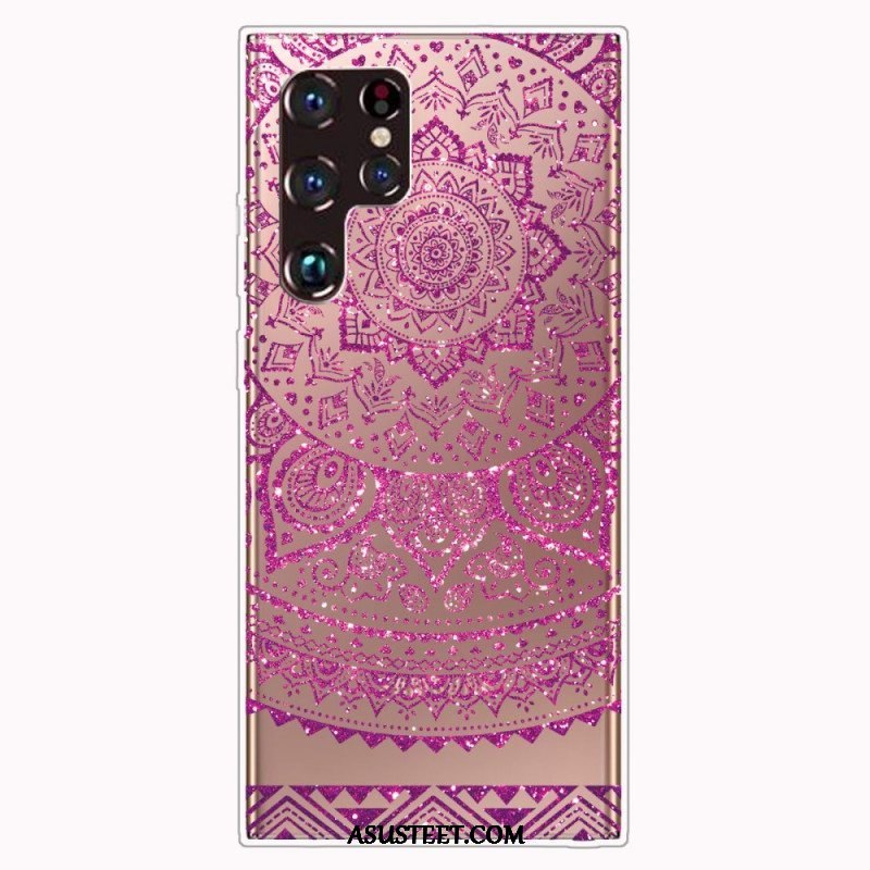 Case Samsung Galaxy S22 Ultra 5G Mandala Suunnittelu