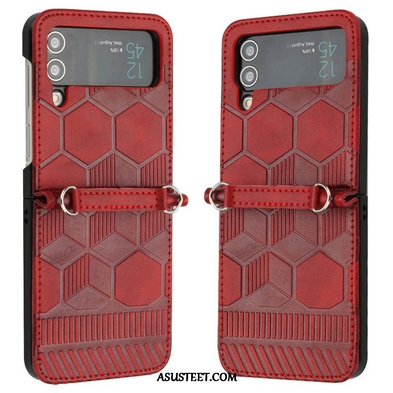 Case Samsung Galaxy Z Flip 4 Kotelot Flip Jalkapallopallon Suunnittelu