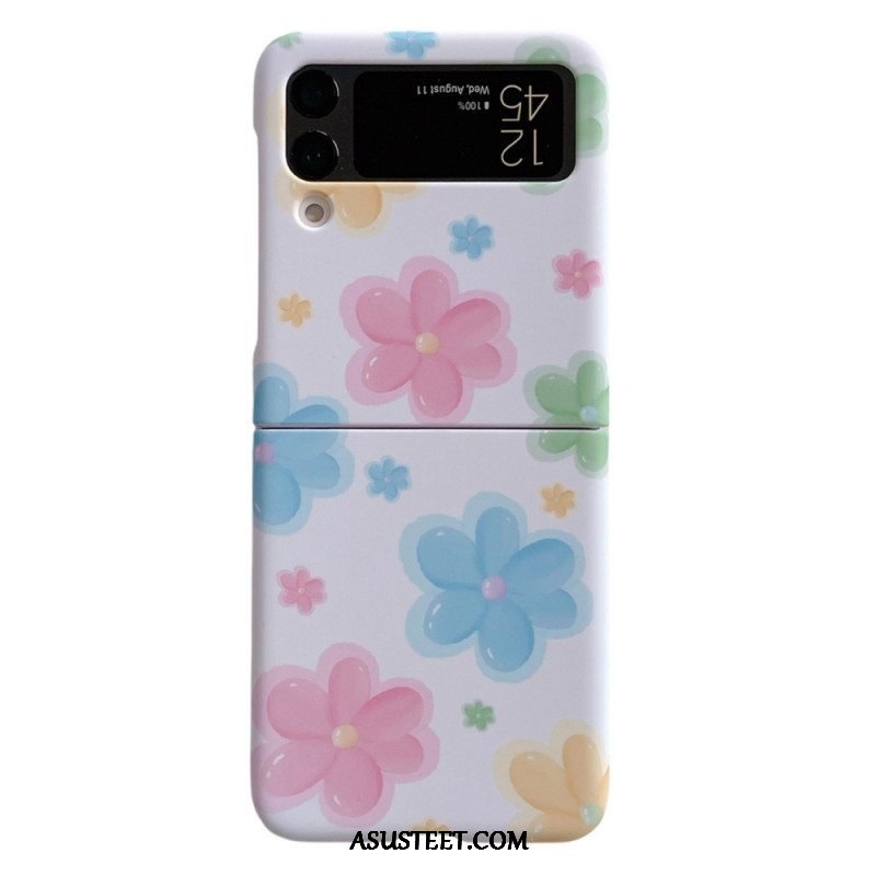 Case Samsung Galaxy Z Flip 4 Kotelot Flip Kauniita Kukkia