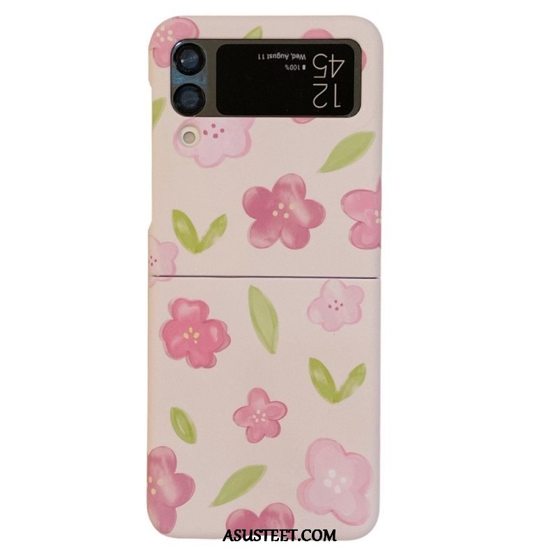 Case Samsung Galaxy Z Flip 4 Kotelot Flip Kauniita Kukkia