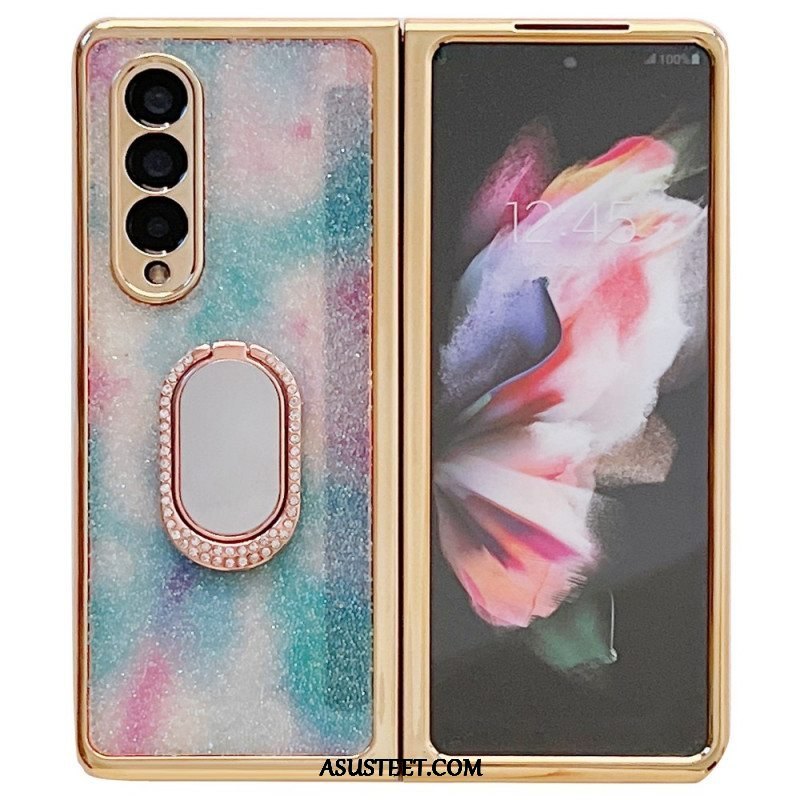 Case Samsung Galaxy Z Fold 3 5G Näytön Suojakalvo Ja Sormusteline