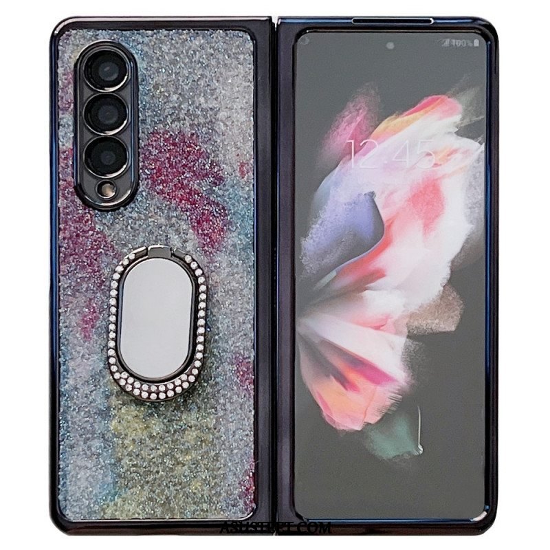 Case Samsung Galaxy Z Fold 3 5G Näytön Suojakalvo Ja Sormusteline