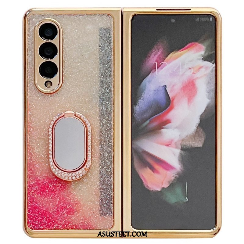 Case Samsung Galaxy Z Fold 3 5G Näytön Suojakalvo Ja Sormusteline