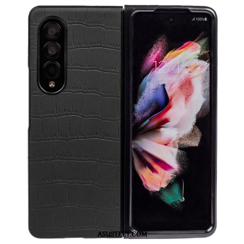 Case Samsung Galaxy Z Fold 4 Kohokuvioitu Krokotiili