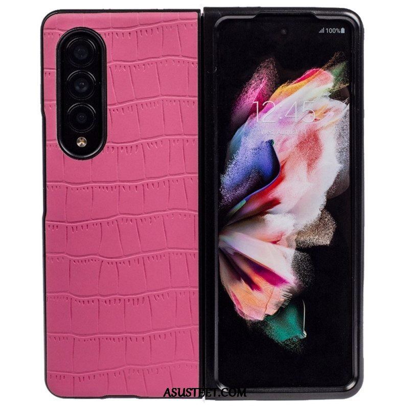 Case Samsung Galaxy Z Fold 4 Kohokuvioitu Krokotiili