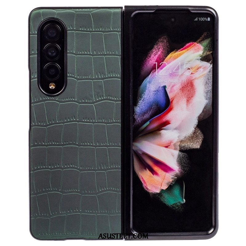 Case Samsung Galaxy Z Fold 4 Kohokuvioitu Krokotiili