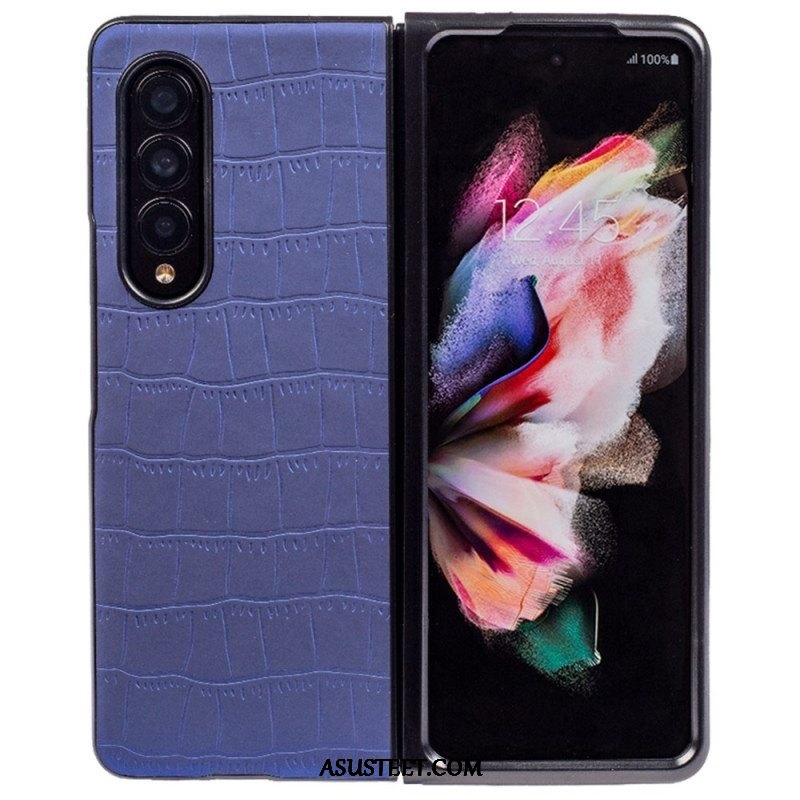 Case Samsung Galaxy Z Fold 4 Kohokuvioitu Krokotiili