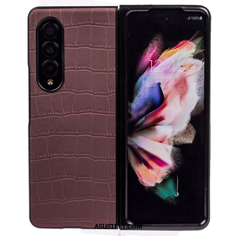 Case Samsung Galaxy Z Fold 4 Kohokuvioitu Krokotiili