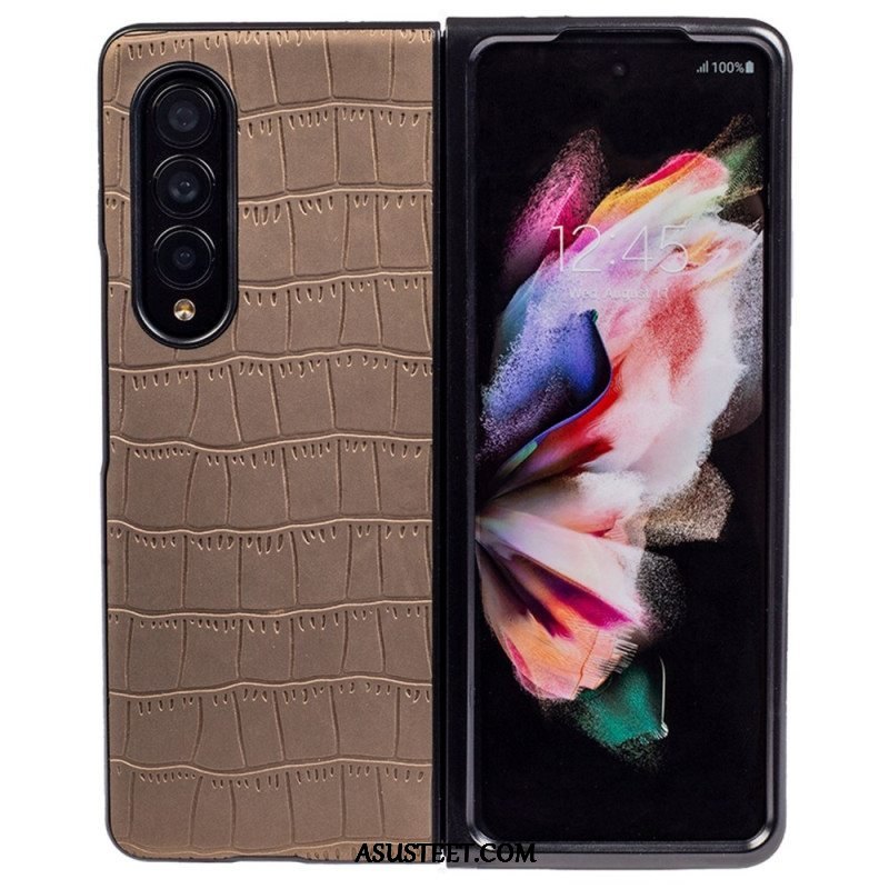 Case Samsung Galaxy Z Fold 4 Kohokuvioitu Krokotiili