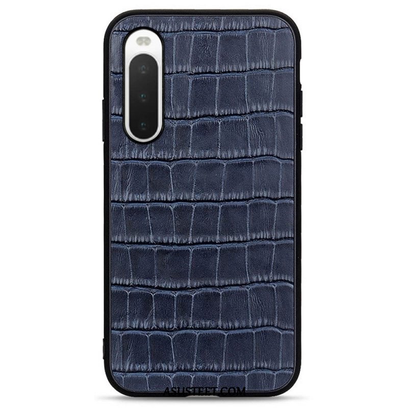 Case Sony Xperia 10 IV Aito Crocodile Texture -nahka