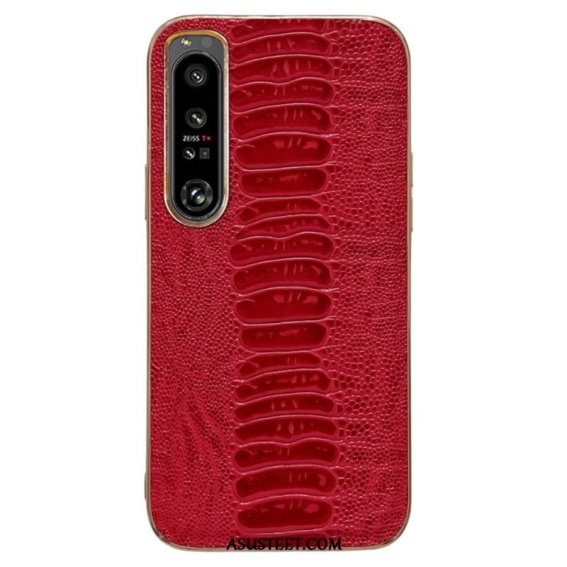 Case Sony Xperia 5 IV Crocodile Style Aitoa Nahkaa