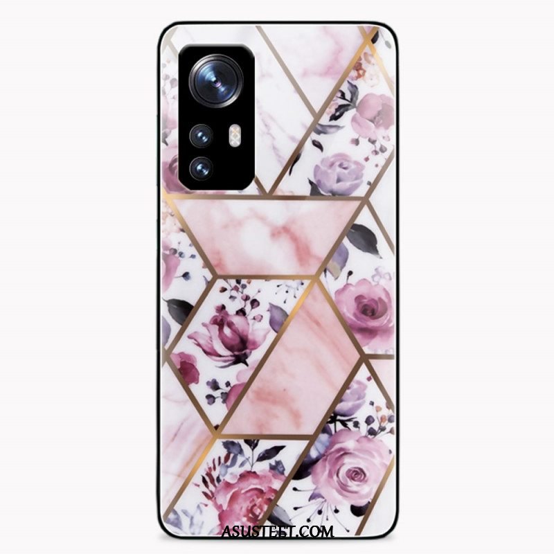 Case Xiaomi 12 / 12X Geometria Marmori Karkaistu Lasi