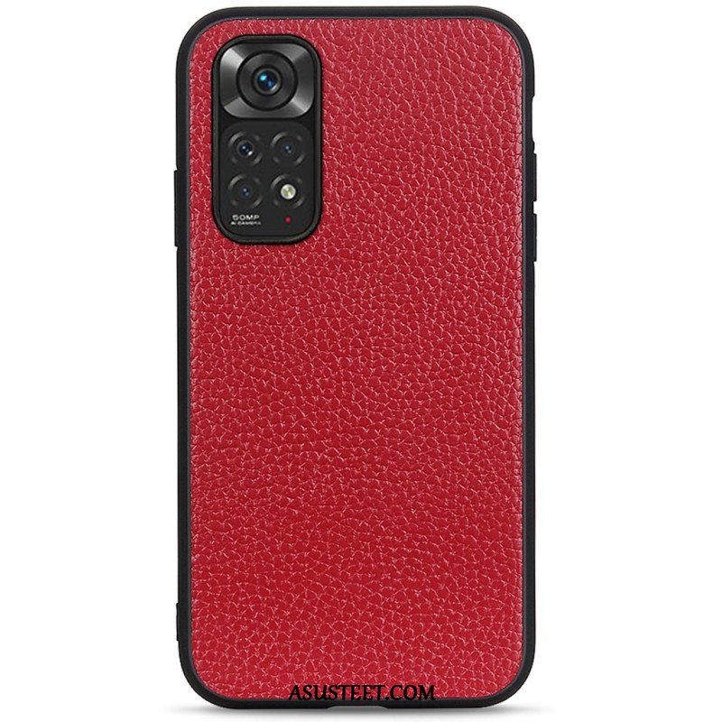 Case Xiaomi Redmi Note 11 / 11S Aitoa Litsi-nahkaa