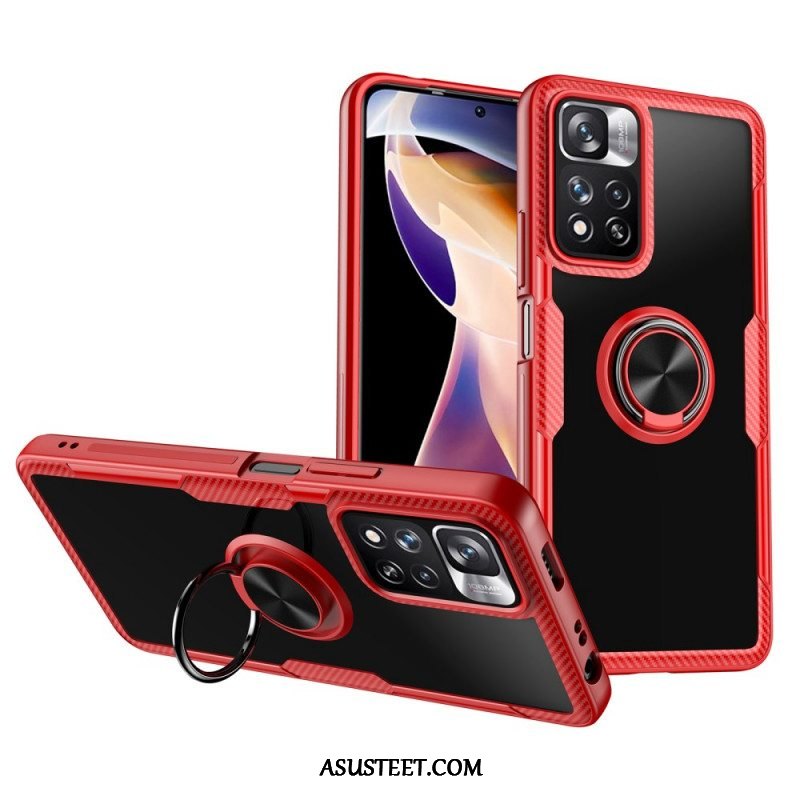 Case Xiaomi Redmi Note 11 Pro Plus 5G Hiilikuitumetallirengas