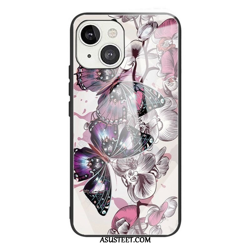 Case iPhone 13 Mini Butterflies Variation Karkaistu Lasi