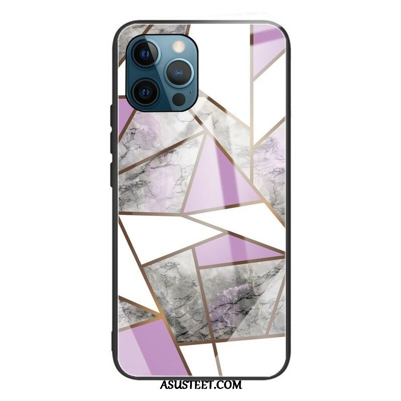 Case iPhone 13 Pro Geometria Marmori Karkaistu Lasi