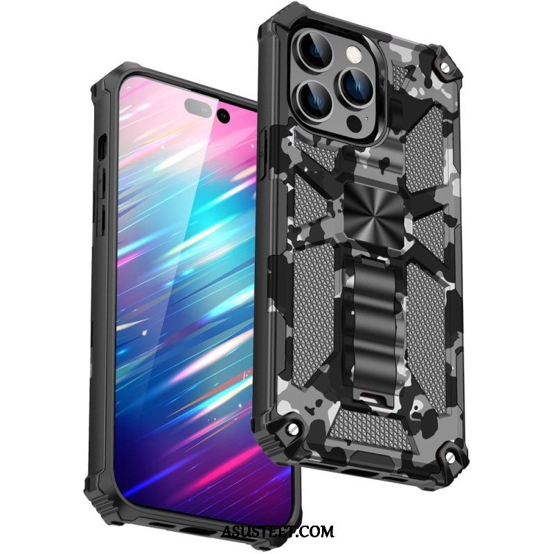 Case iPhone 14 Pro Max Naamiointi Irrotettava Tuki