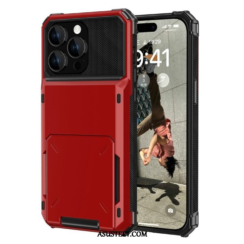 Case iPhone 15 Flip Style -korttipidike