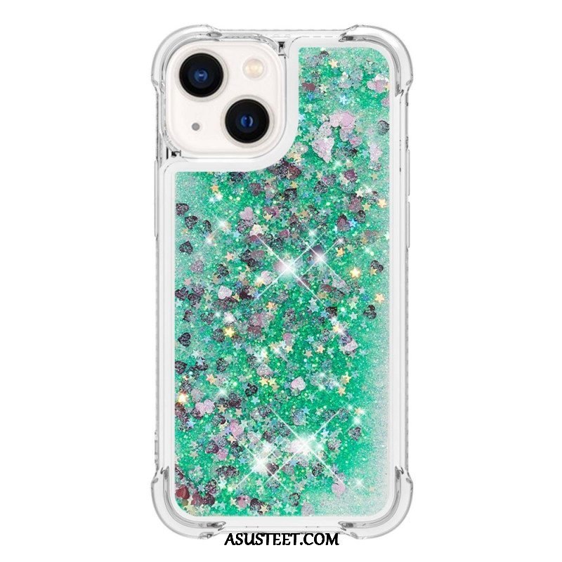 Case iPhone 15 Glitteriä