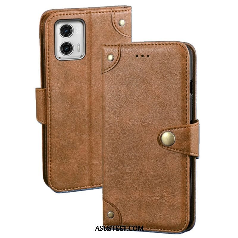 Flip Case Moto G73 5G Idewei Magneettipainike