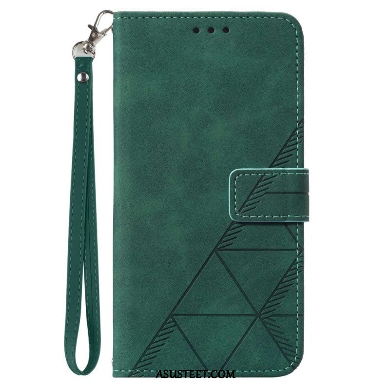 Flip Case OnePlus Nord CE 3 Lite 5G Suojaketju Kuori Hihnan Kolmiot