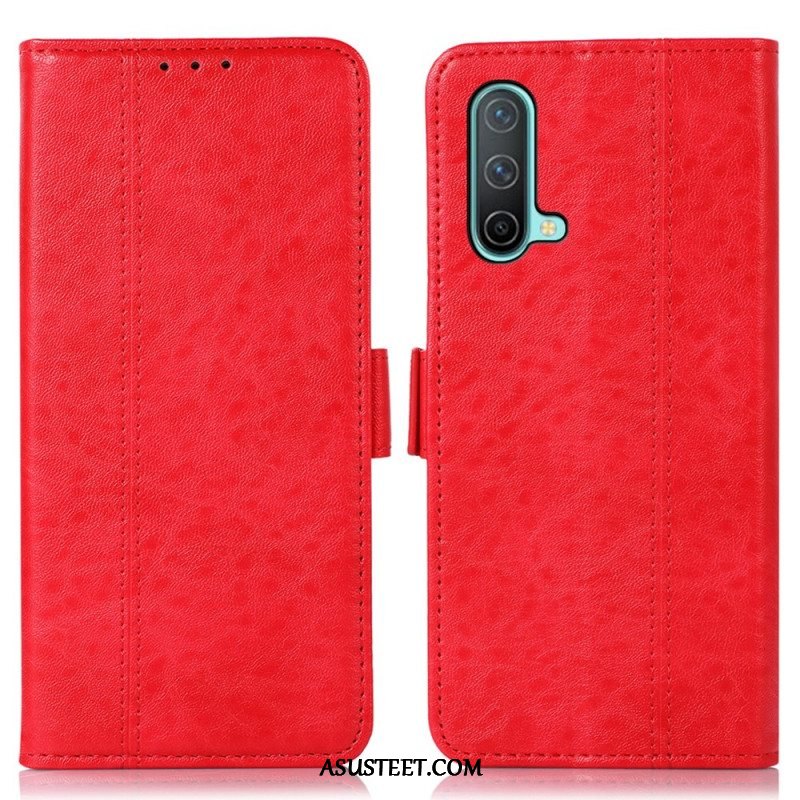 Flip Case OnePlus Nord CE 5G Hienovarainen Ompelu