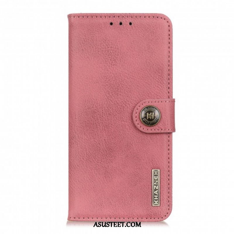 Flip Case Oppo A54 5G / A74 5G Keinonahka Khazneh