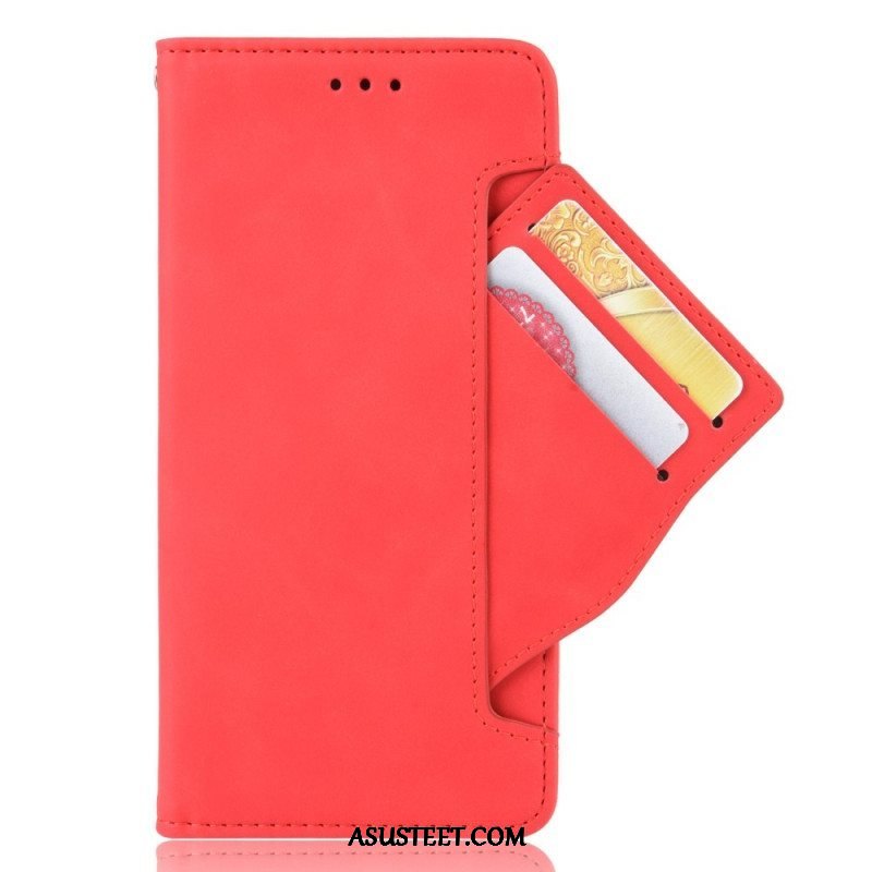 Flip Case Oppo Reno 6 Pro 5G Useita Kortteja