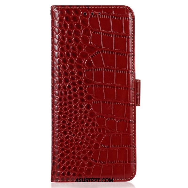 Flip Case Oppo Reno 8 Crocodile Style Rfid