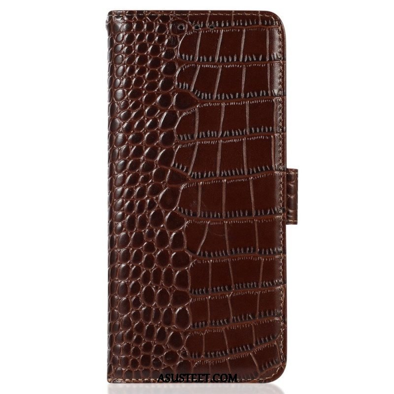 Flip Case Oppo Reno 8 Crocodile Style Rfid