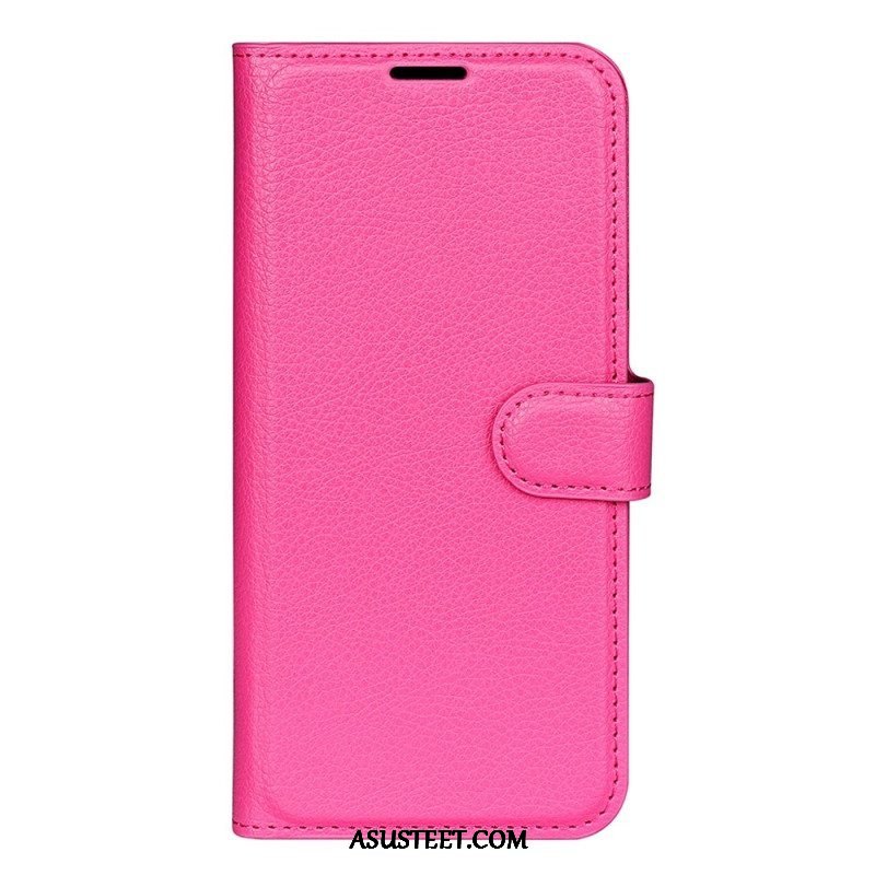 Flip Case Samsung Galaxy A14 / A14 5G Klassinen Keinonahka