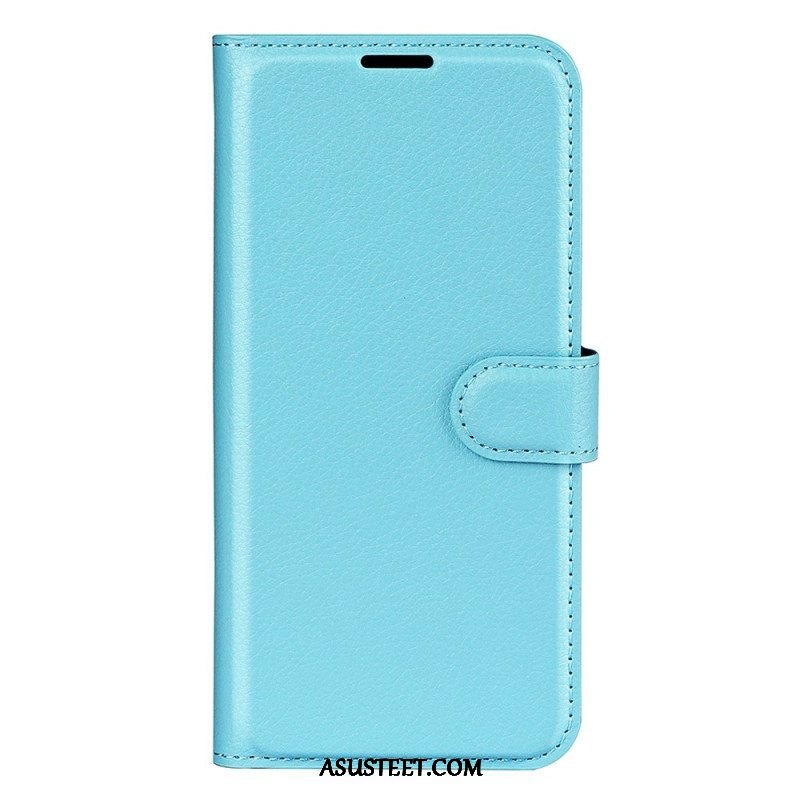 Flip Case Samsung Galaxy A14 / A14 5G Klassinen Keinonahka