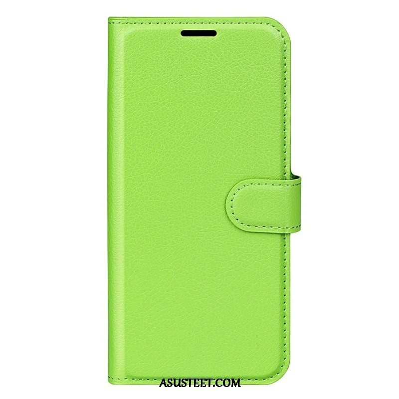 Flip Case Samsung Galaxy A14 / A14 5G Klassinen Keinonahka