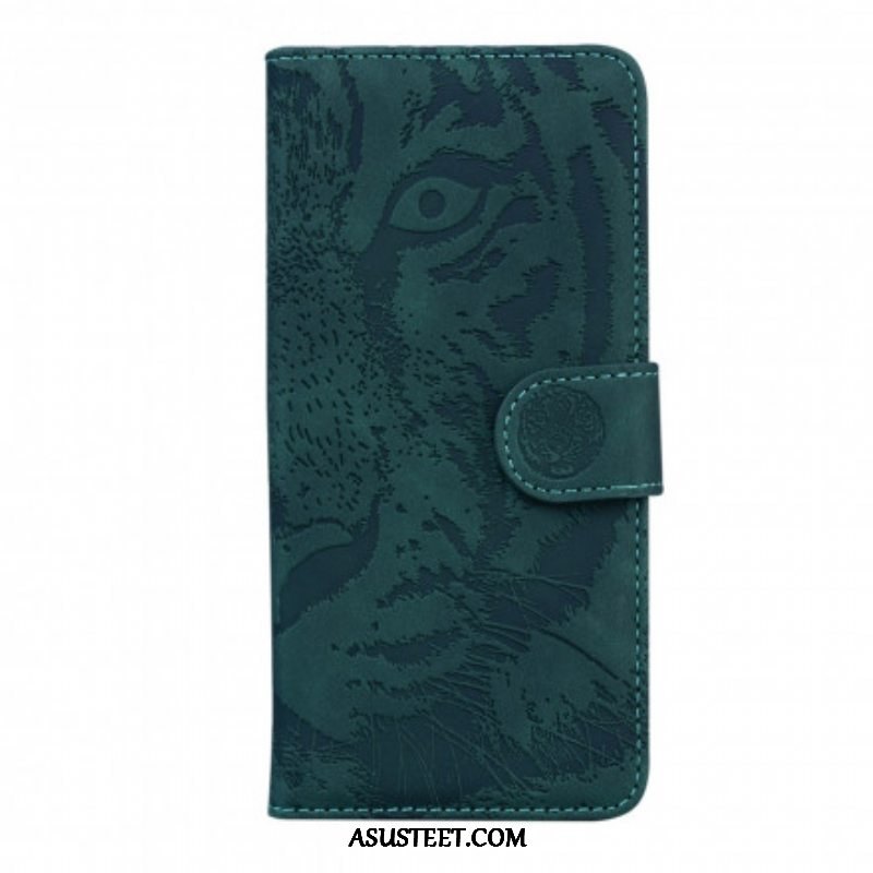 Flip Case Samsung Galaxy A52 4G / A52 5G / A52s 5G Tiger-kasvoprintti