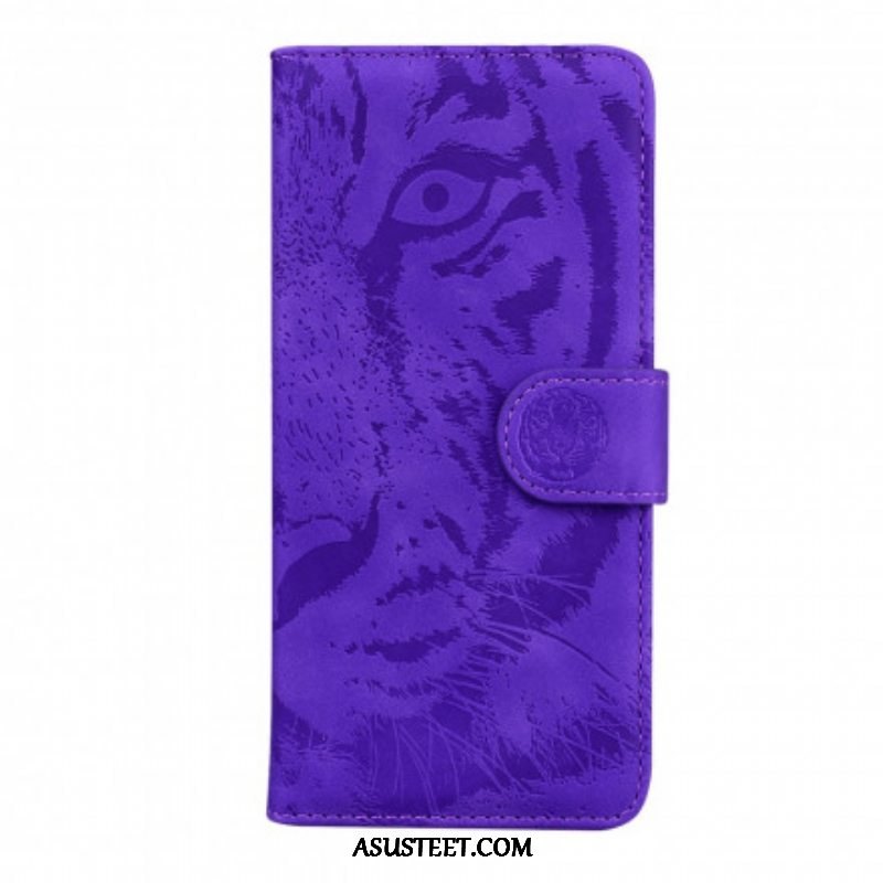 Flip Case Samsung Galaxy A52 4G / A52 5G / A52s 5G Tiger-kasvoprintti