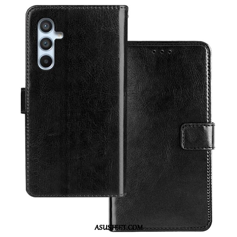 Flip Case Samsung Galaxy A54 5G Nahkajäljitelmä Idewei