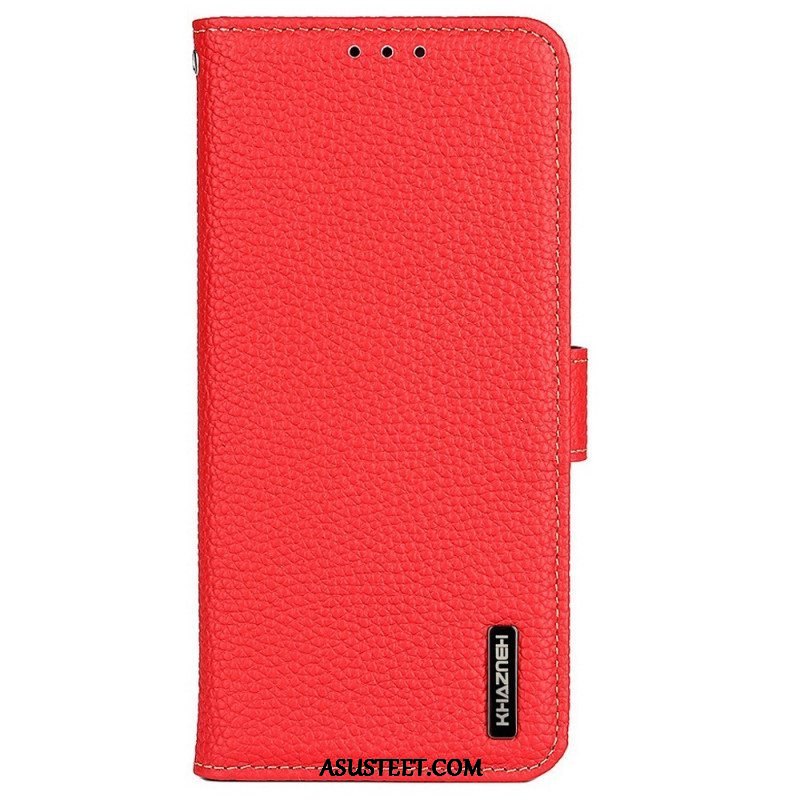 Flip Case Samsung Galaxy M33 5G Khazneh Litsi Nahka